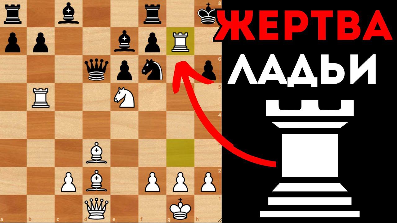 Красивая атака во Французской защите с жертвами фигур. Шахматы смотреть онлайн