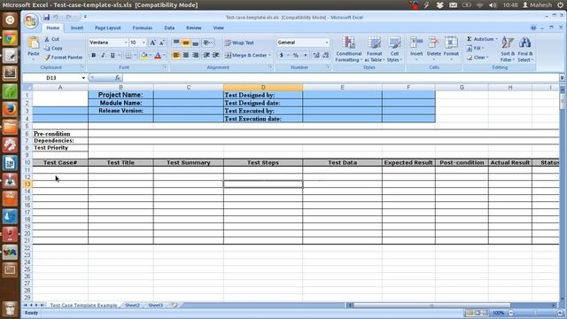 Sample Test Case Template смотреть онлайн