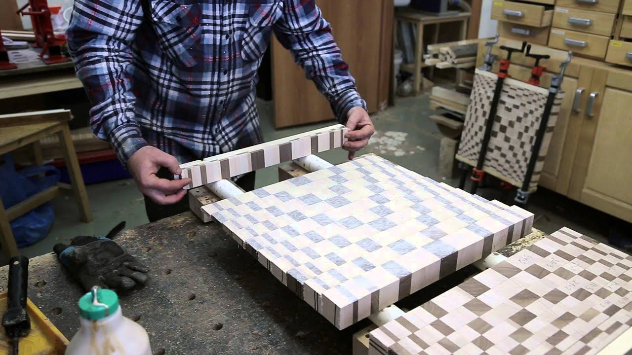Making a 3D end grain cutting board #4 смотреть онлайн