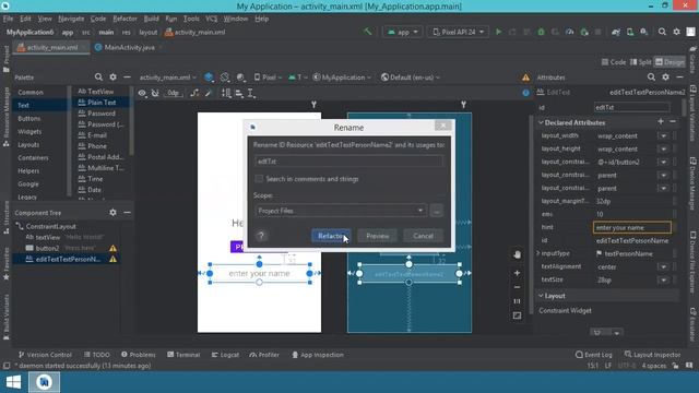 003 - How to input text - the Easy way - in Android Studio - Java - mobile apps смотреть онлайн