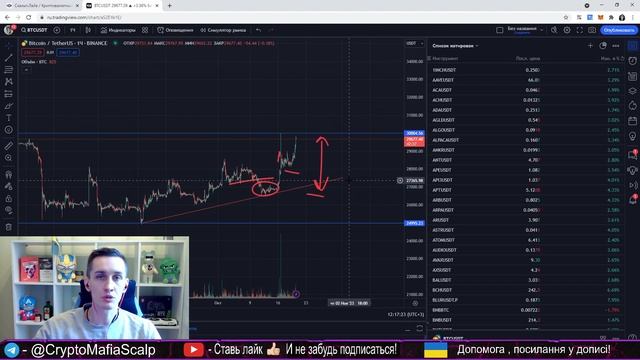 ВЫ ПРОСТО ПОСМОТРИТЕ НА НЕГО... | БИТКОИН | Scalping @CryptoScalpingUA смотреть онлайн