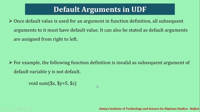 Default Argument in UDF with Bhumika Zalavadia смотреть онлайн