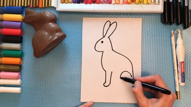 Как нарисовать Шоколадного кролика. смотреть онлайн
