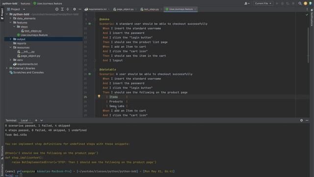 Class 11: Create and use data tables in selenium behave смотреть онлайн