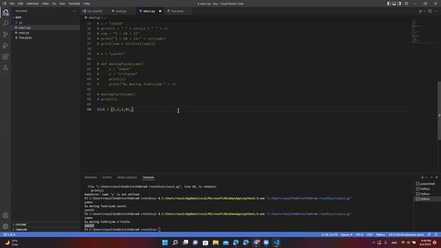 Python 1-dars смотреть онлайн
