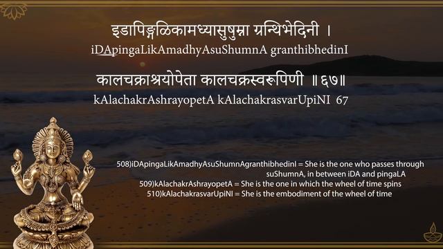 Lakshmi Sahasranama Stotram - Sanskrit Guided Chant with Meanings - Part3 (Names400-600) смотреть онлайн
