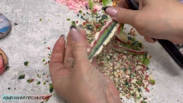 Режу сухие залипушки/ Dry soap hand made/ ASMR смотреть онлайн