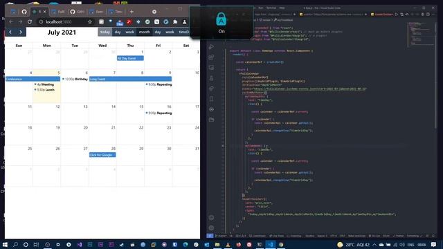 How to create a google calendar clone in React.js (PART 1) смотреть онлайн