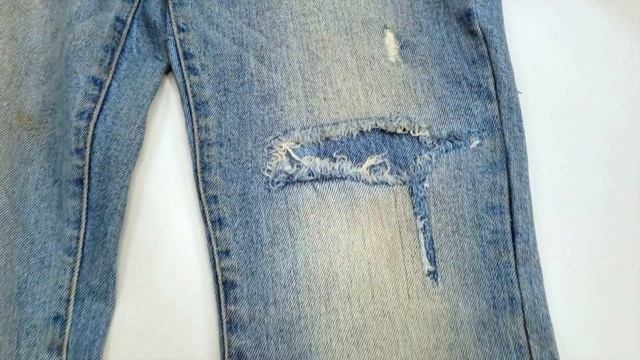 Ripped Ripped-Jeans Hole Patch & Jean Jacket Sleeve Shortening смотреть онлайн