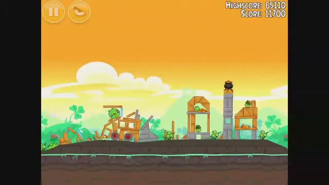 Angry Birds Seasons - Go Green Get Lucky Level 1-3 Walkthrough 3 Stars смотреть онлайн