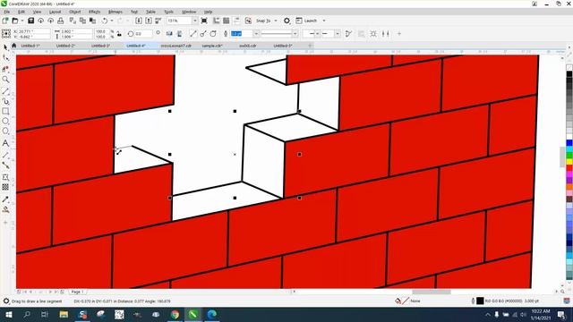 Corel Draw Tips & Tricks Draw A Brick Wall Part 2 3D смотреть онлайн