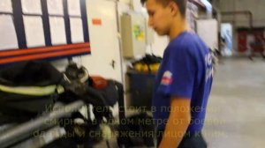 Надевание за 7 секунд 40 сотых одежду пожарного.