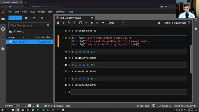 Calculating Text Similarity in Python with NLP смотреть онлайн