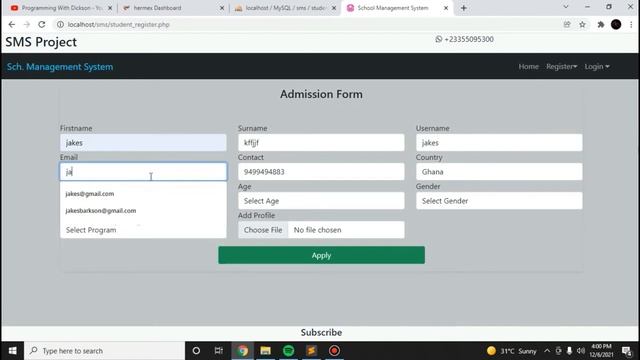 Advance School Management System 27 Using PHP And MySQL | Teachers Dashboard student crud operation смотреть онлайн