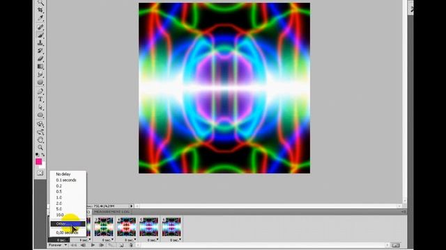 Анимация абстракций в photoshop, Покадровая анимация смотреть онлайн