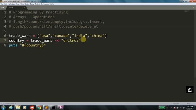 Ruby 101 : Array Operations - Novice to Expert in ONE Day смотреть онлайн