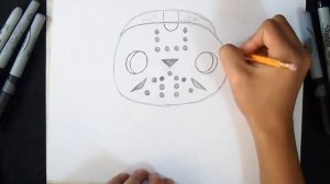 как рисовать Джейсон Вурхиз |  граффити