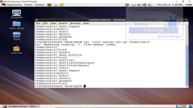 BACKUP USING TAR смотреть онлайн