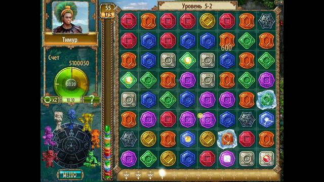 Прохождение игры : Сокровища Монтесумы 2 . ПК . Windows . Часть 3 . смотреть онлайн