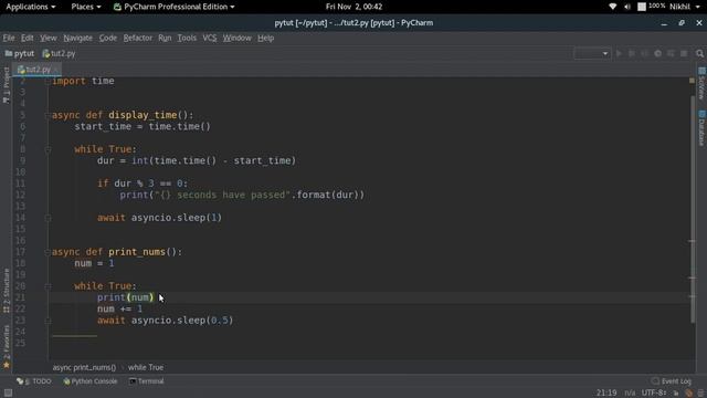 Concurrent Execution using asyncio смотреть онлайн