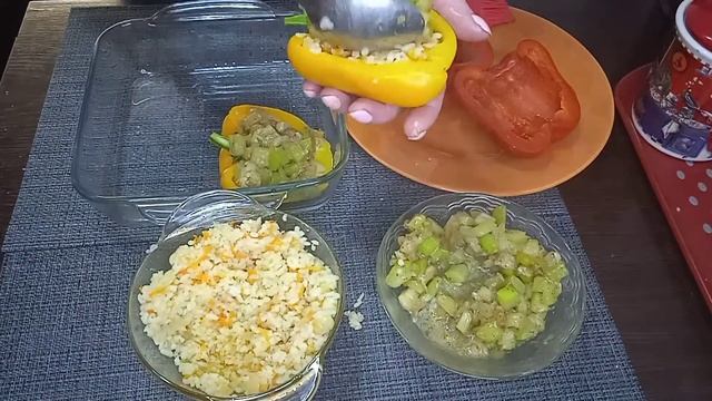 ПОСТНЫЙ ФАРШИРОВАННЫЙ ПЕРЕЦ С РИСОМ, КАБАЧКОМ И БАКЛАЖАНОМ.... а можно и не постно приготовить.. ☺ смотреть онлайн