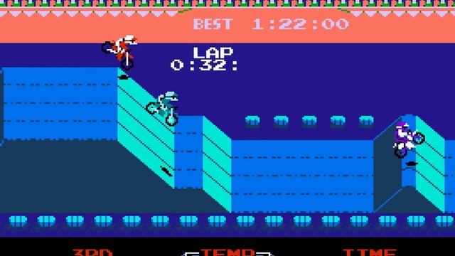 Excitebike Walkthrough/Gameplay NES HD 1080p смотреть онлайн