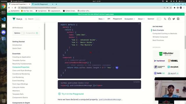 VUE JS Computed Property смотреть онлайн
