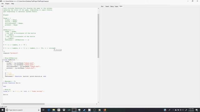 Game Kitchen: Lua IDE w/ Optional Typing смотреть онлайн