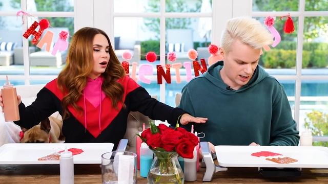 PANCAKE ART CHALLENGE with my Boyfriend!!! смотреть онлайн