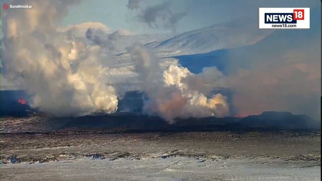 Iceland Volcano Eruption LIVE | Iceland Volcano Erupts Again | Iceland Volcano Eruption Live Stream смотреть онлайн