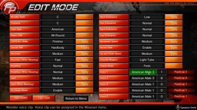 Fire Pro Wrestling World Edit Creation 104 Skills | GFW Academy | Fire Pro Tutorial смотреть онлайн