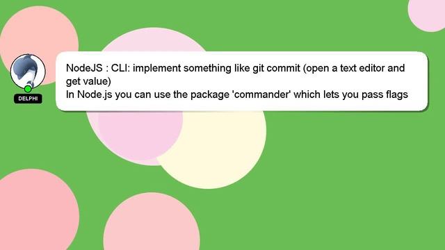 NodeJS : CLI: implement something like git commit (open a text editor and get value) смотреть онлайн