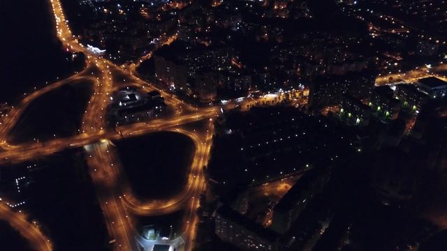 Ночной Воронеж. Транспортная развязка на 9 Января Hyperlapse смотреть онлайн