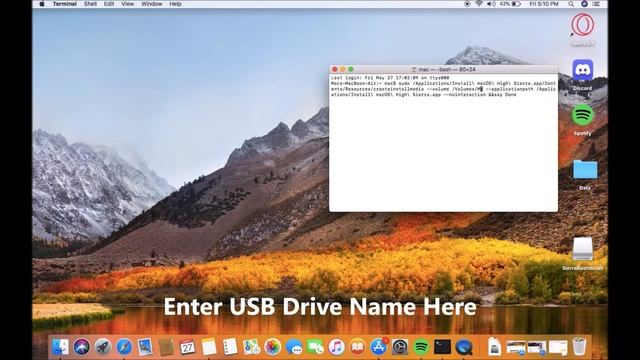 How to Create Mac High Sierra USB