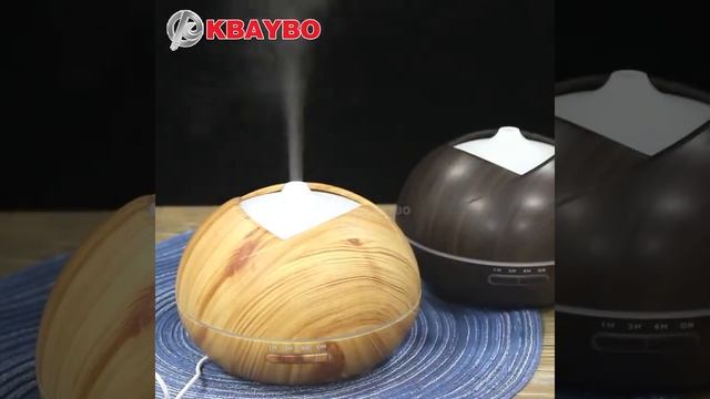 KBAYBO 400ML Wood grain air humidifier ultrasonic electric aromatherapy essential oil purification смотреть онлайн