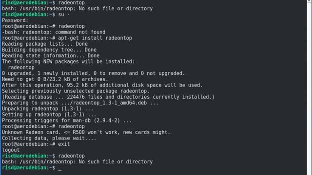 Radeontop Command Not Found [Solved] смотреть онлайн