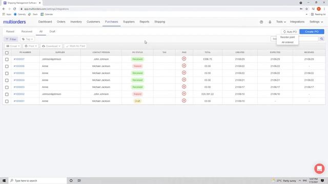 How to set product re-order point in Multiorders смотреть онлайн