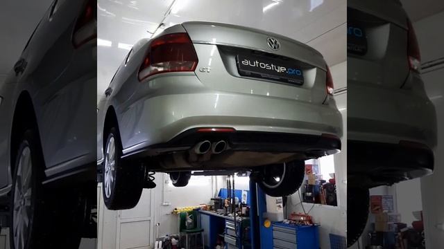 Volkswagen Polo GT 1.4 TSI - Stage 2 AGP motorsport, изготовление Downpipe 63 труба смотреть онлайн