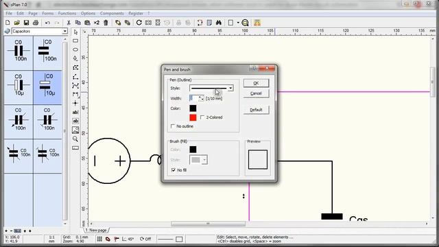 drawing circuit schematics with sPlan 7.0 (vector) смотреть онлайн