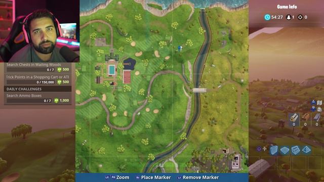 "Search Between A Covered Bridge, Waterfall, And The 9th Green" FORTNITE MAP LOCATION смотреть онлайн