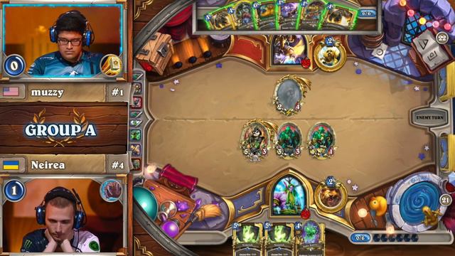 Muzzy vs. Neirea – Group A Match 1 – 2017 Hearthstone Spring Championship смотреть онлайн