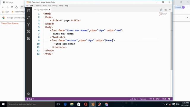 How to use font tag and its 3 attributes in html смотреть онлайн