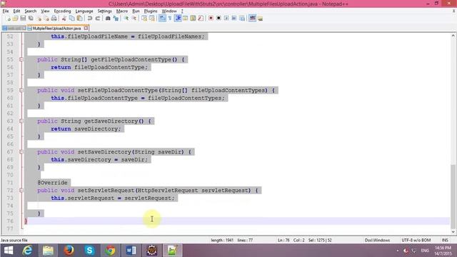 Upload Multiple Files with Struts 2 Framework смотреть онлайн