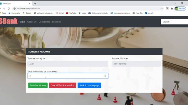 Bank Management Web App with Reactjs смотреть онлайн