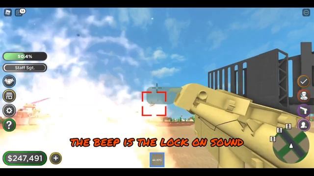 Anti-Air RPG showcase Military tycoon roblox смотреть онлайн