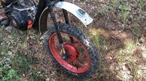 Мопед с двигателем от мотоблока. Покатушка по лесу. Обзор