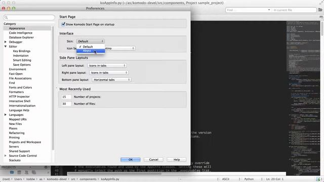 Komodo 8 5 Abyss dark UI theme смотреть онлайн