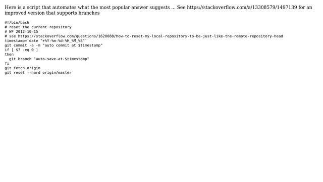 Reset local repository branch to be just like remote repository HEAD (24 Solutions!!) смотреть онлайн