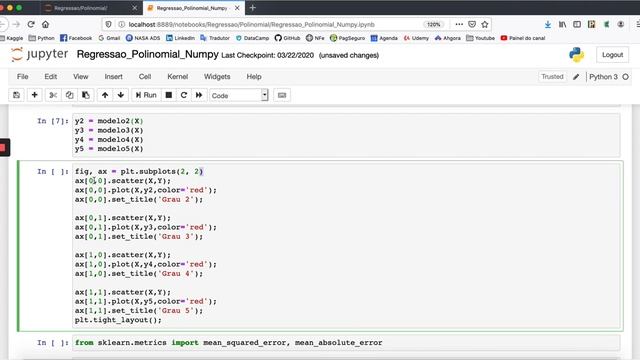 Explicando como fazer uma regressão polinomial no Python através da biblioteca NumPy смотреть онлайн