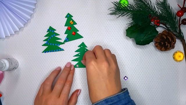 Новогодние открытки своими руками / открытки ручной работы / Как сделать открытку /поделки из бумаг смотреть онлайн